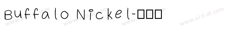 Buffalo Nickel字体转换